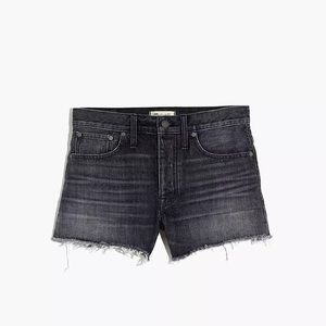 Madewell relaxed denim shorts faded black